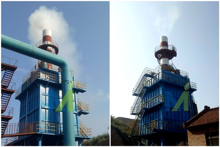 河北威美山西磚廠濕式靜電除塵器煙氣量不大于100000m3/h,設計氣速為1m/s