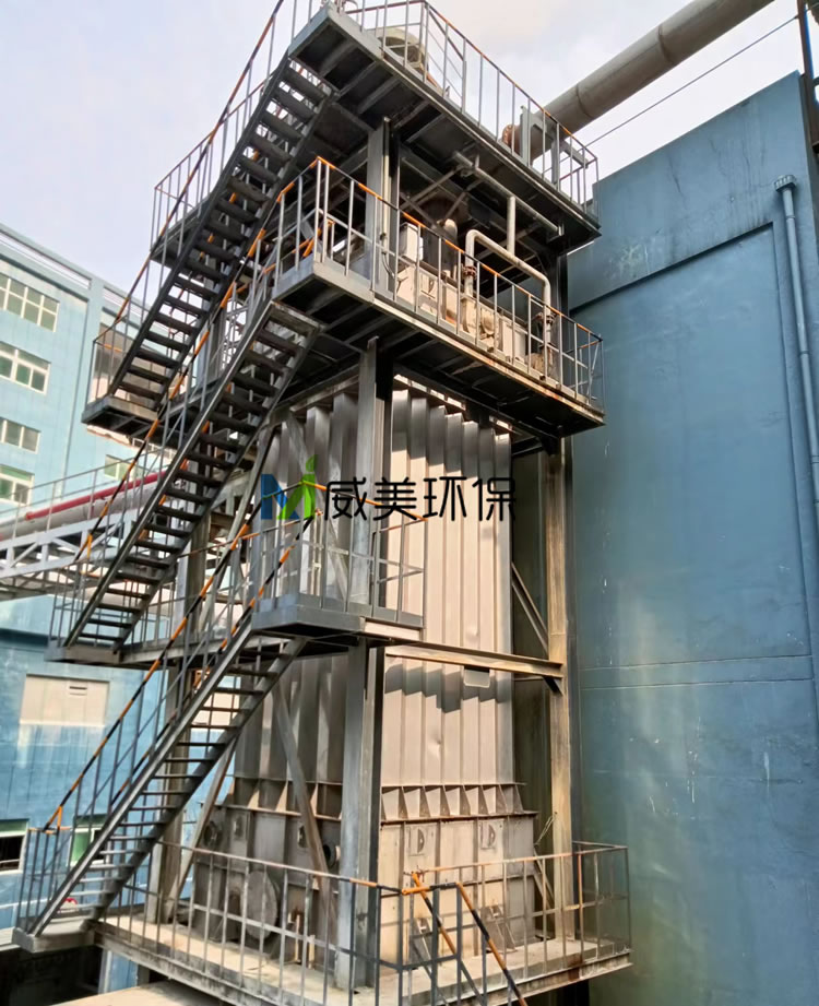 次磷酸鈣生產(chǎn)線廢氣治理不銹鋼濕電除塵器達(dá)標(biāo)運行